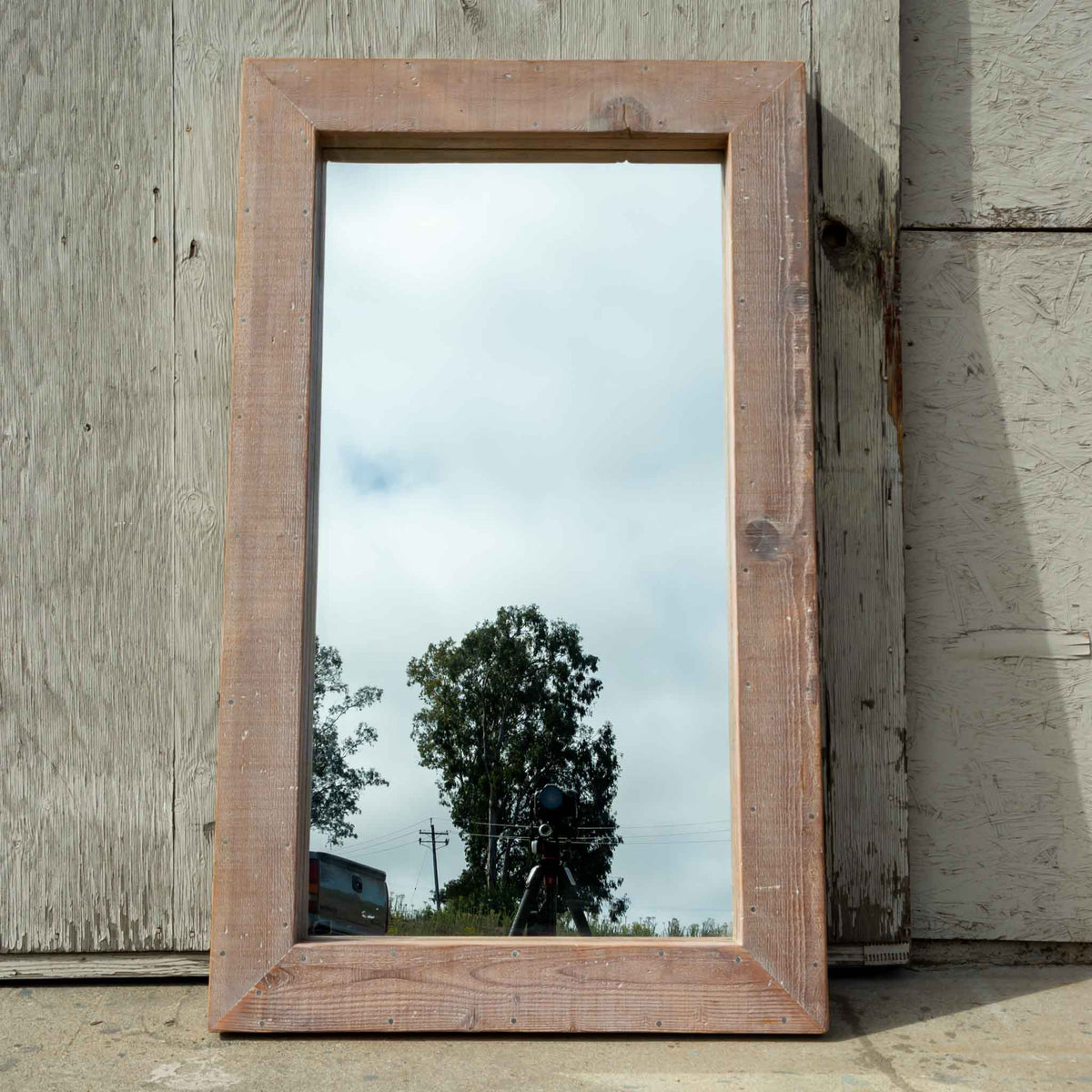 Waxed Wood Mirror - Brighams Furniture